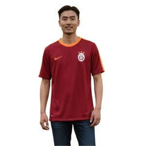 Nike Dri-Fit Galatasaray Football Club Training Jersey, Red‎ & Orange, Sz Large